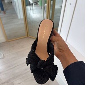 Loeffler Randall Black Bow Mules